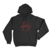 Hustle Circle Emblem Unisex Hoodie Black