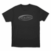 Plaza Chrome Oval Badge Unisex T Shirt Black